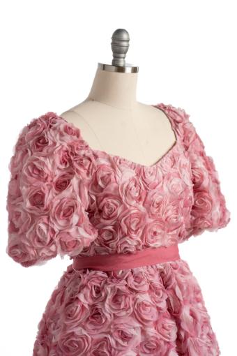 Flora 3D Flower Mini Dress #11 Pink thumbnail