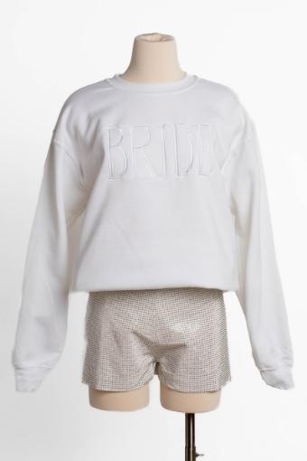 Bride White Crewneck Sweatshirt #0 default White thumbnail