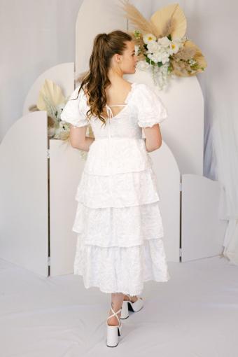 Amy Short Sleeve Tiered Dress #2 White thumbnail