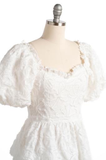 Amy Short Sleeve Tiered Dress #5 White thumbnail